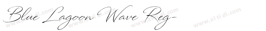 Blue Lagoon Wave Reg字体转换